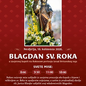 Proslava blagdana sv. Roka na Rokovom perivoju